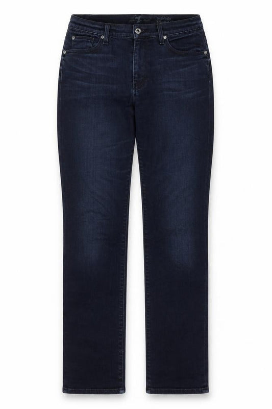 7 For All Mankind Womens Blue Cotton Skinny Jeans Size 30 in L33 in Regular Zip