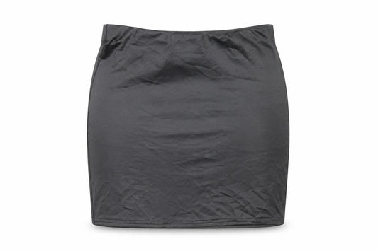 PRETTYLITTLETHING Womens Black Polyethylene Mini Skirt Size 8