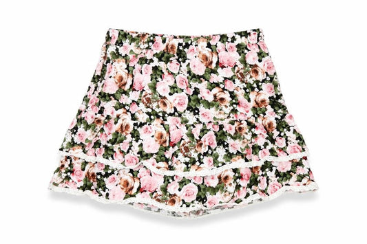 Forever 21 Womens Multicoloured Floral Rayon Mini Skirt Size M