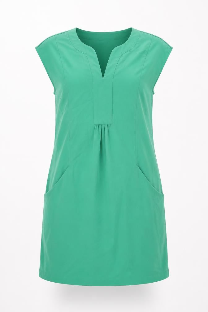 Coercion Womens Green Polyester Shift Size XS V-Neck Pullover