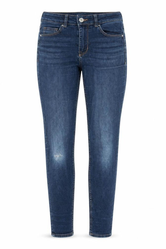Divided by H&M Womens Blue Cotton Skinny Jeans Size 8 L27 in Regular Zip