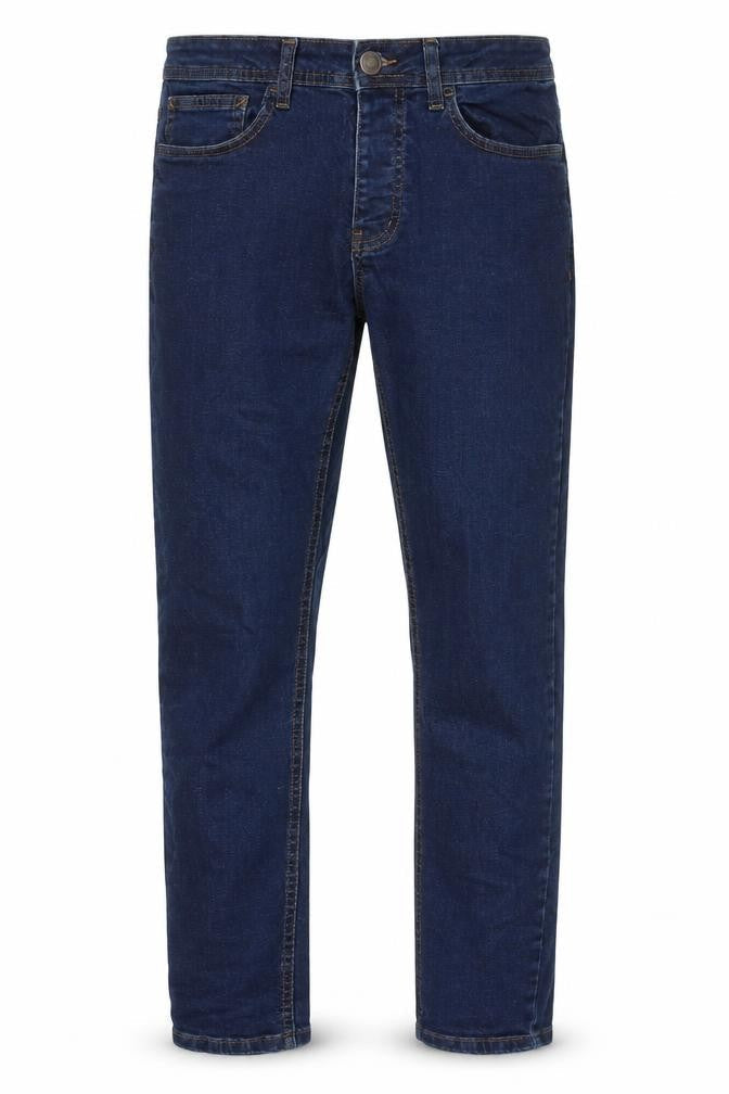 Denim & Co. Mens Blue Cotton Straight Jeans Size 30 in L30 in Slim Button