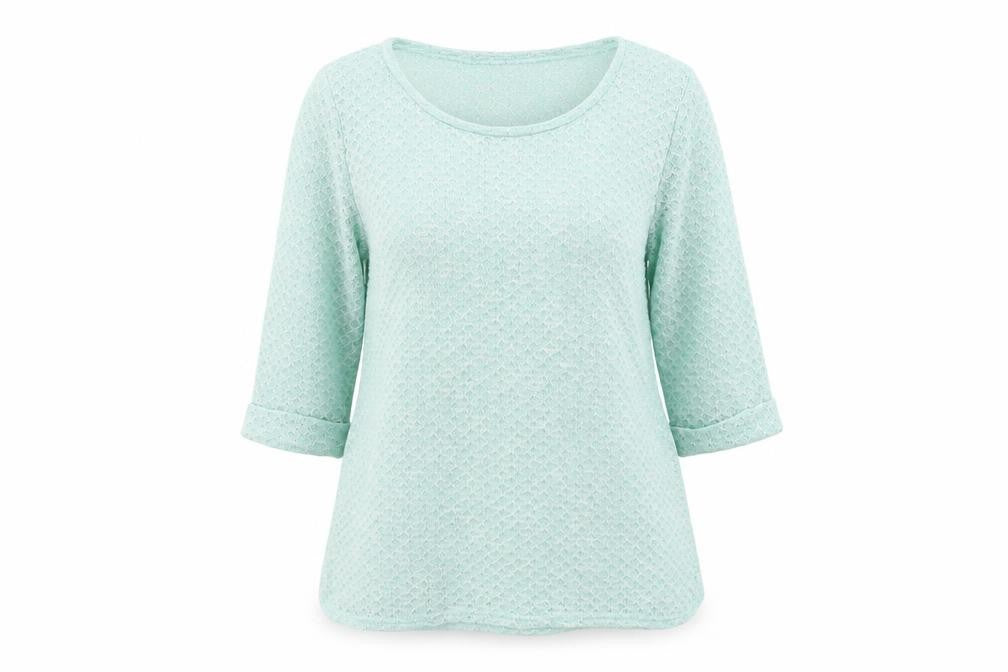 New Look Womens Green Boat Neck Polyester Pullover Jumper Size 16