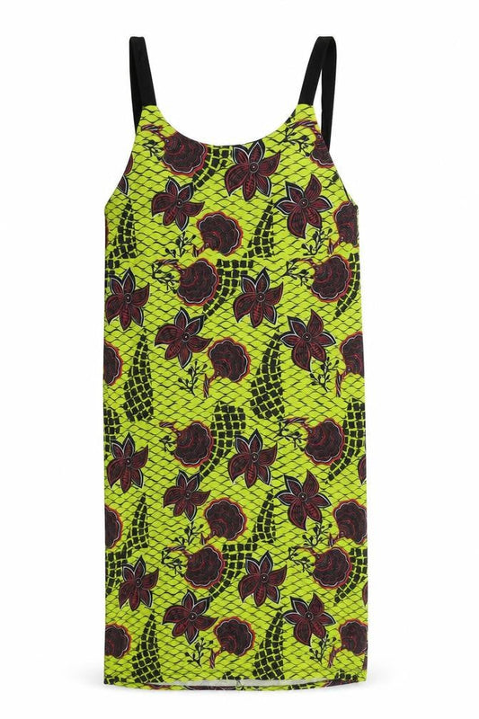 Zara Womens Yellow Floral Cotton Tank Dress Size S Scoop Neck Pullover