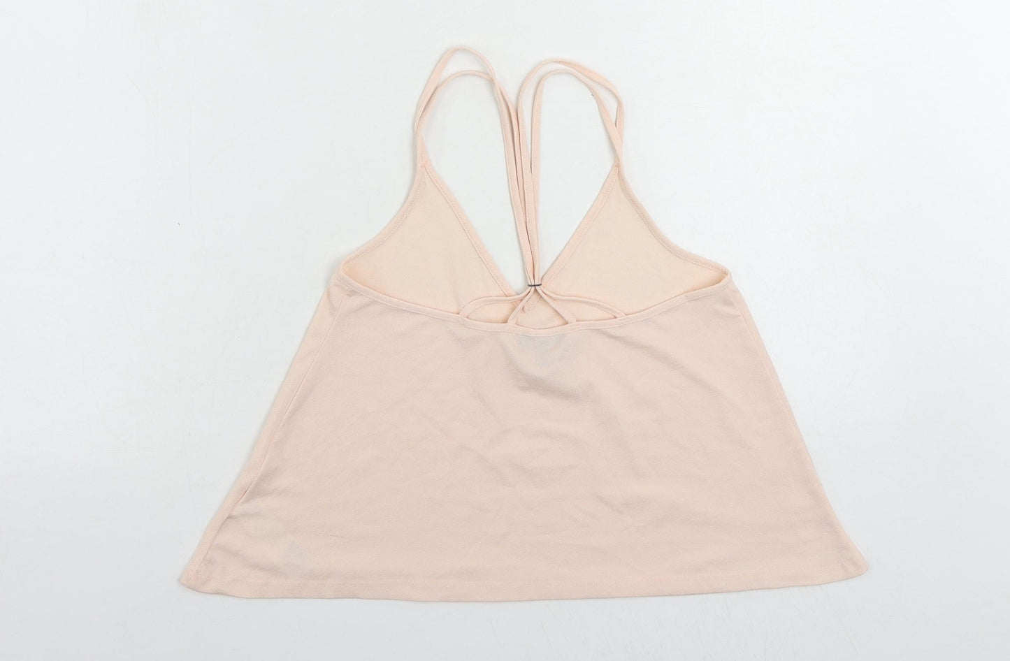 Topshop Womens Pink Polyester Camisole Tank Size 8 V-Neck - Strappy