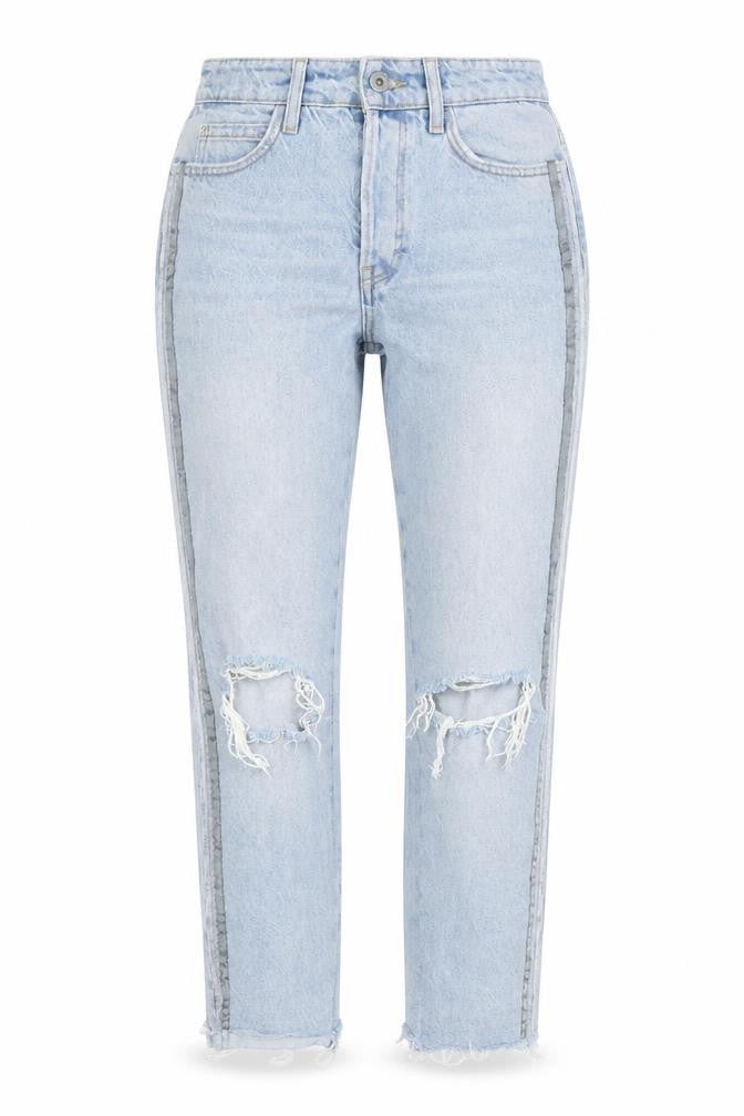 Zara Womens Blue Cotton Cropped Jeans Size 6 L26 in Regular Zip