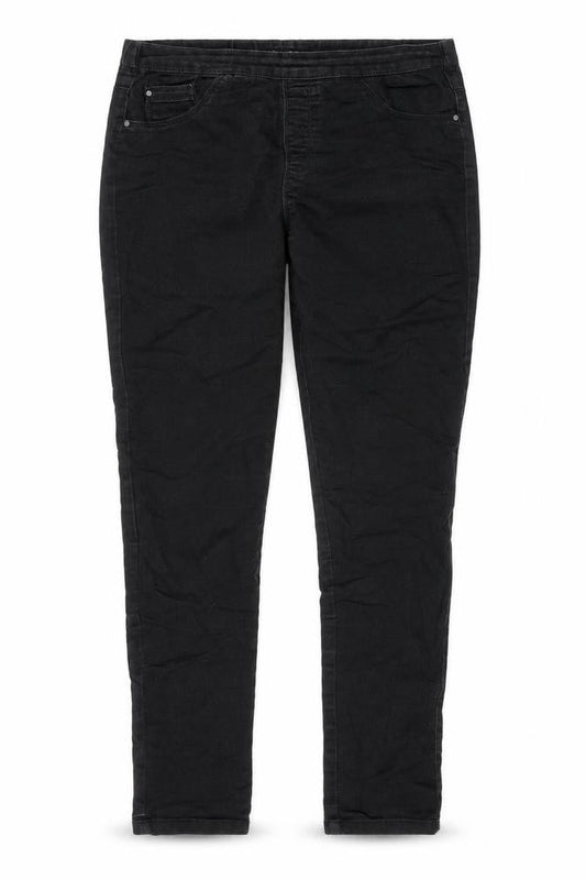 Peacocks Womens Black Cotton Skinny Jeans Size 12 L28 in Regular