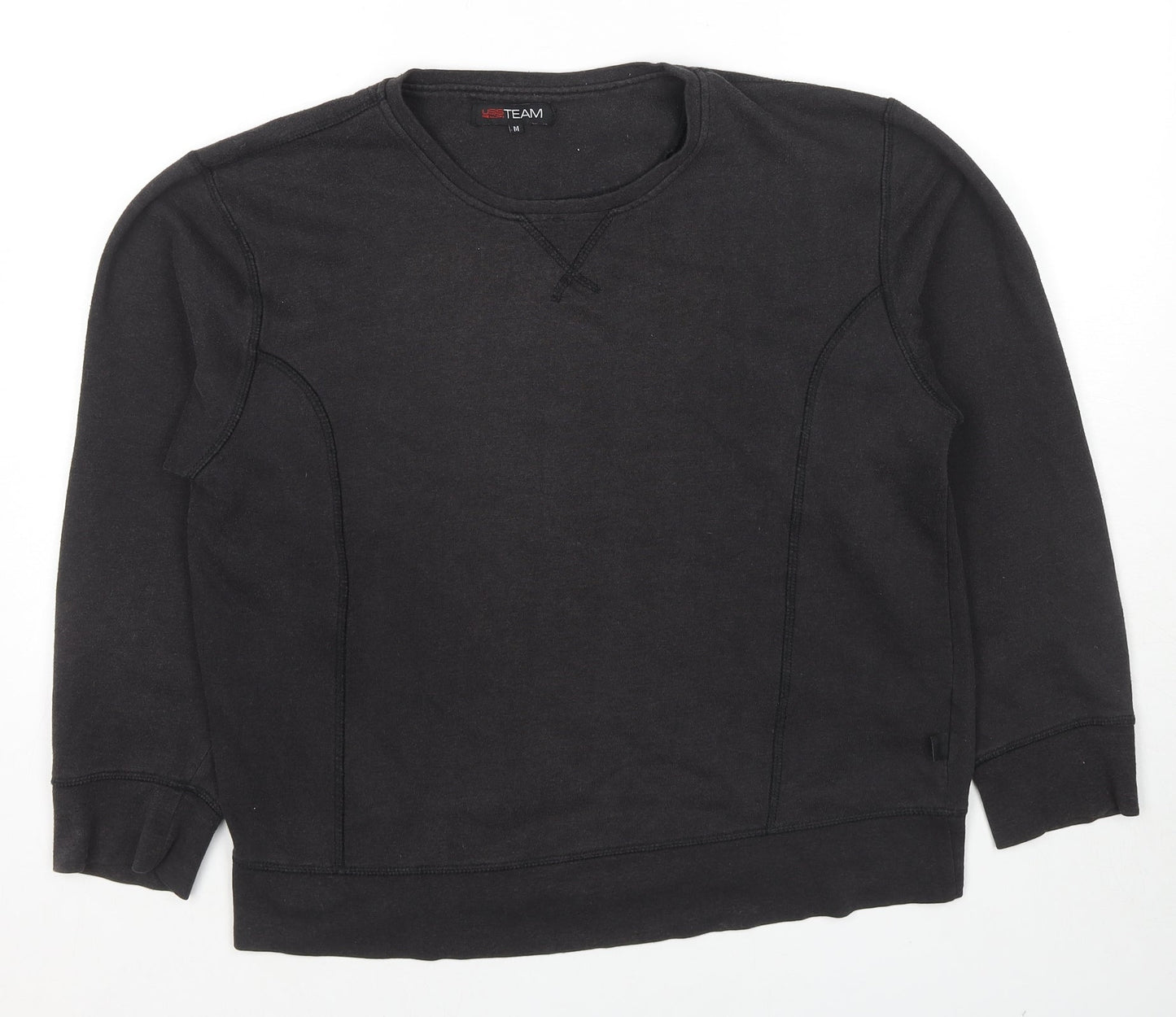 USS Team Womens Black Cotton Pullover Sweatshirt Size M Pullover