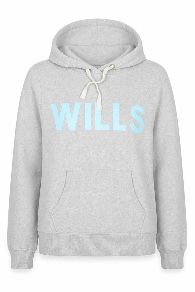 Jack Wills Womens Grey Cotton Pullover Hoodie Size 12 Pullover - Logo