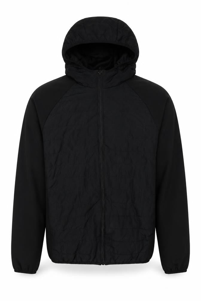 Alpha One Mens Black Windbreaker Jacket Size M Zip
