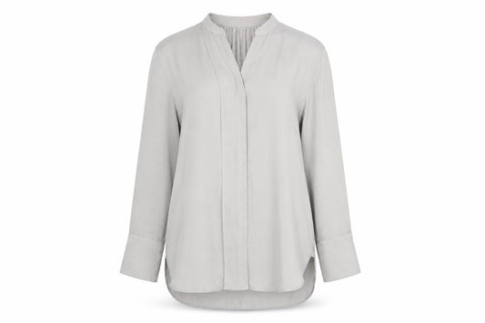 Marks and Spencer Womens Grey Polyester Tunic Blouse Size 14 V-Neck