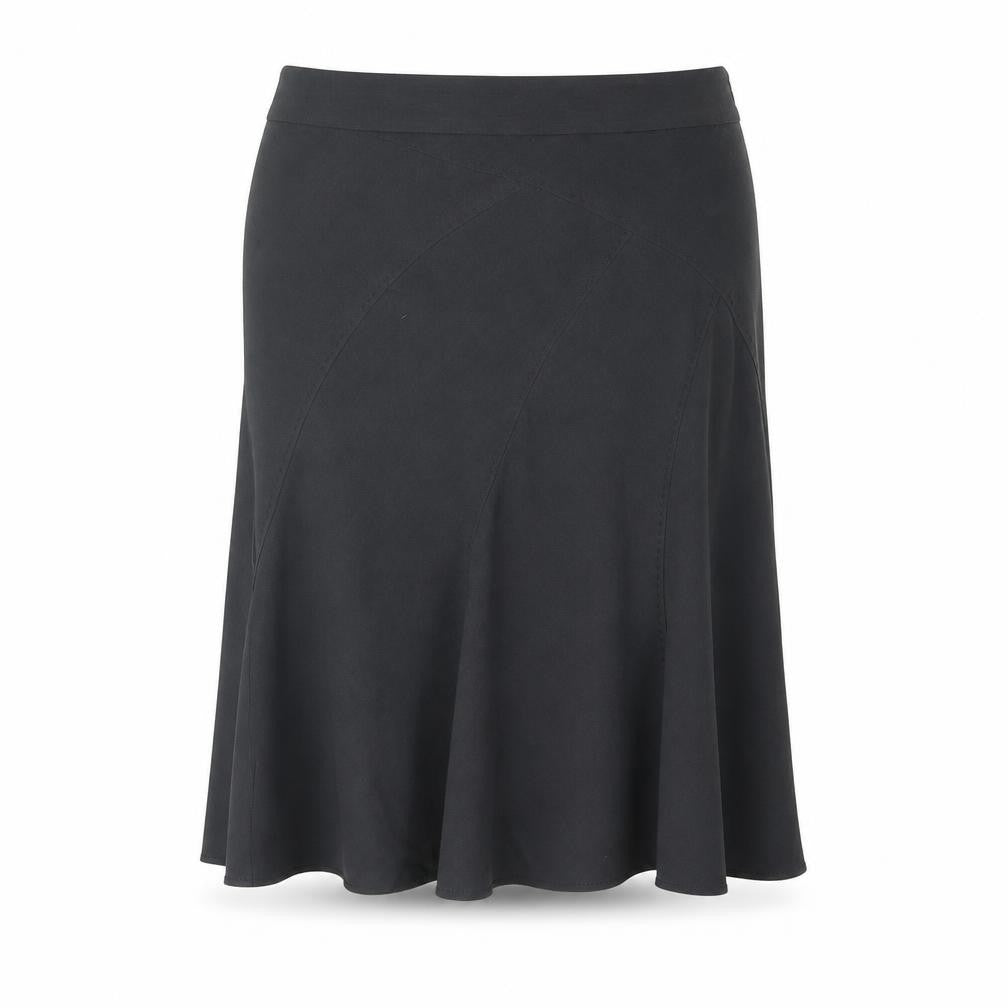 Marks and Womens Grey Polyester Trumpet Skirt Size 12 Zip