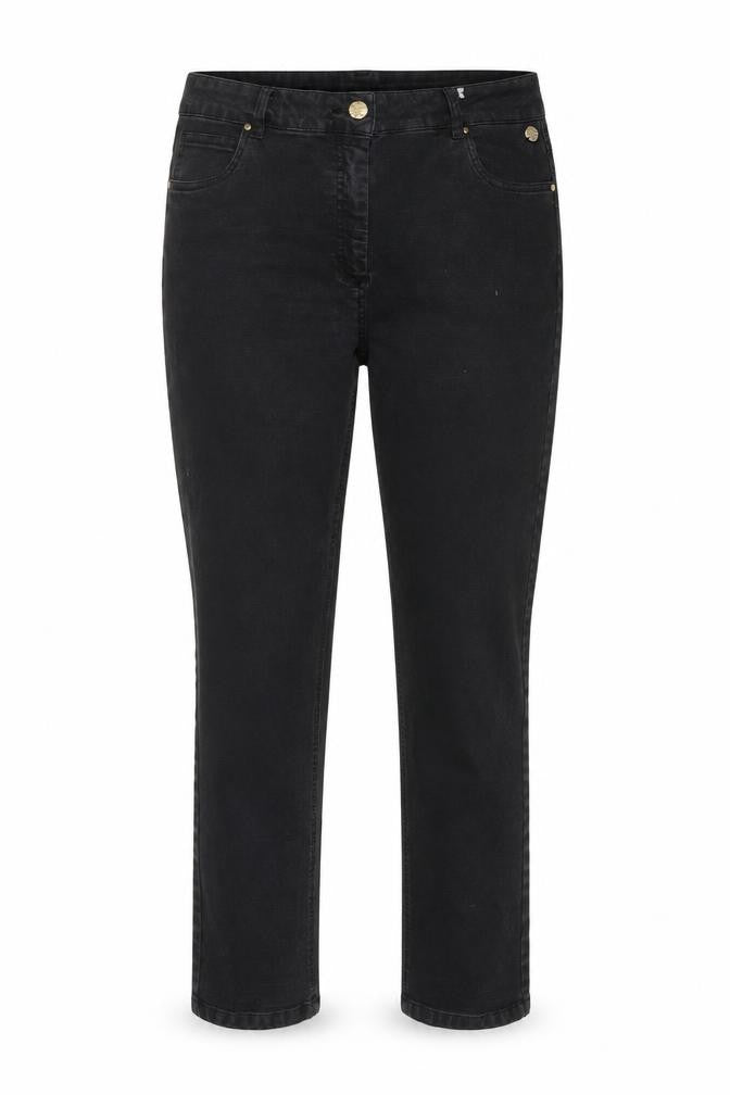 Penny Plain Womens Beige Cotton Straight Jeans Size 14 L28 in Regular Button