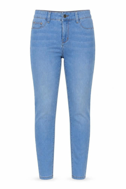 Denim & Co. Womens Blue Cotton Jegging Jeans Size 6 L28 in Regular Button