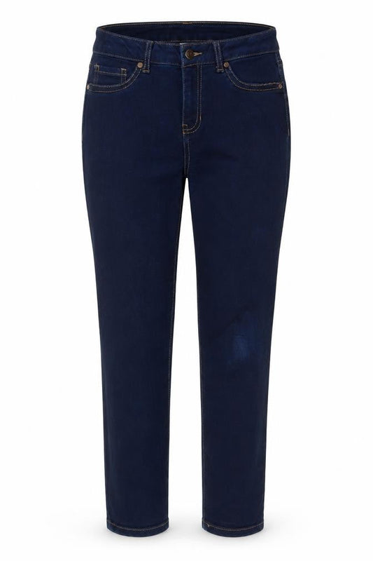 Blue Spice Womens Blue Cotton Straight Jeans Size 26 in L24 in Regular Button