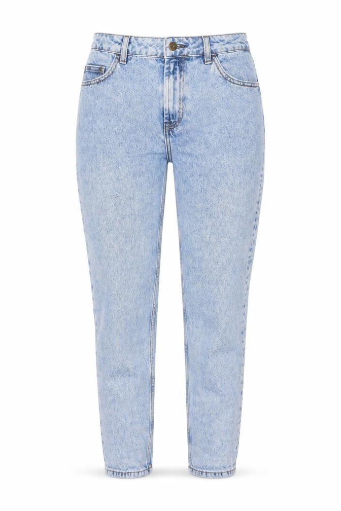 COLLUSION Womens Blue Cotton Straight Jeans Size 30 in L30 in Regular Button