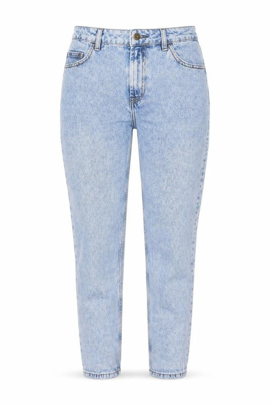 COLLUSION Womens Blue Cotton Straight Jeans Size 30 in L30 in Regular Button