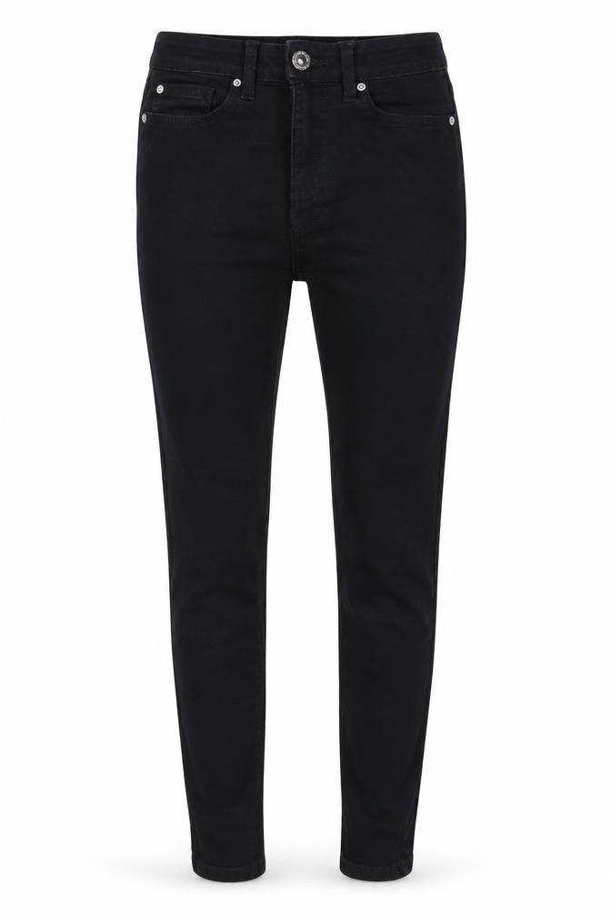 Marks & Spencer Womens Black Cotton Skinny Jeans Size 8 L26 in Regular Button