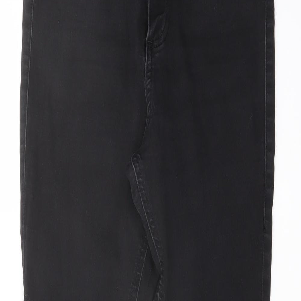 Marks and Spencer Womens Black Cotton Jegging Jeans Size 10 L26 in Regular Button
