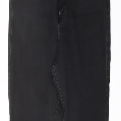 Marks & Spencer Womens Black Cotton Jegging Jeans Size 10 L26 in Regular Button