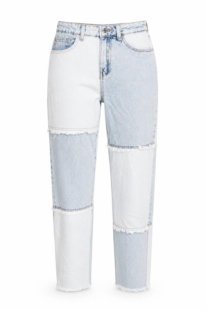 Denim & Co. Womens Blue Cotton Mom Jeans Size 8 L29 in Regular Button