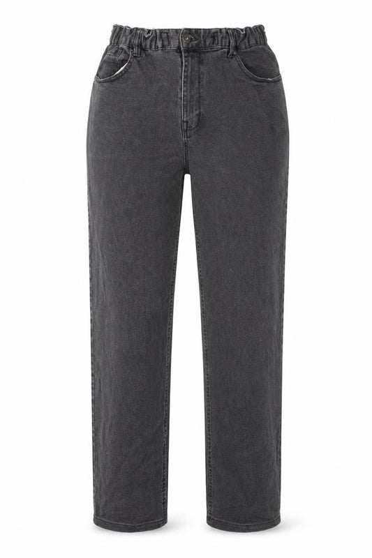 TU Womens Grey Cotton Straight Jeans Size 38 in L34 in Regular Zip