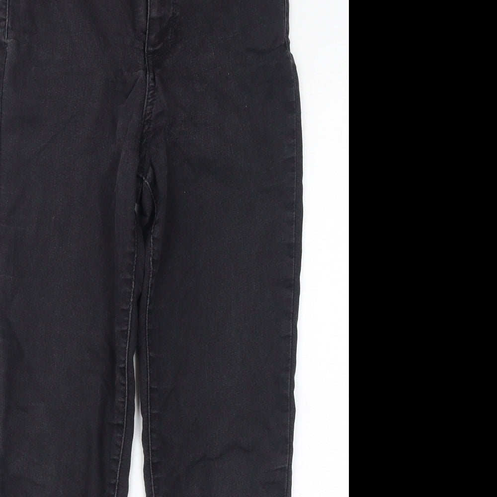 Marks and Spencer Womens Black Cotton Skinny Jeans Size 8 L27 in Regular Zip