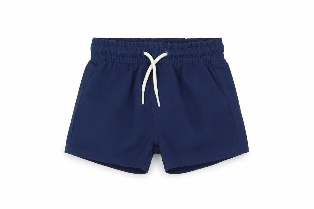 Marks & Spencer Boys Blue Polyester Cropped Trousers Size 3-6 Months Drawstring - Swim shorts