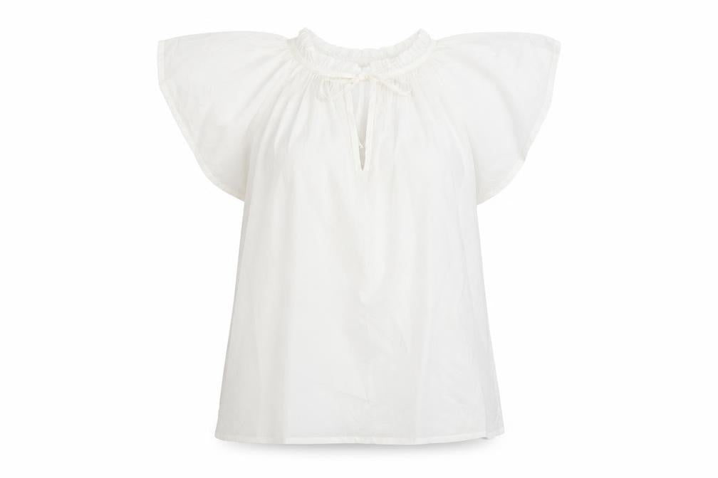 Gap Womens White Cotton Basic T-Shirt Size L Crew Neck - Keyhole neck
