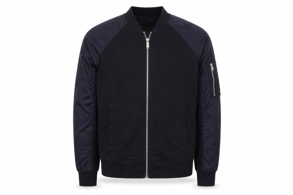 Zara Mens Black Bomber Jacket Jacket Size S Zip