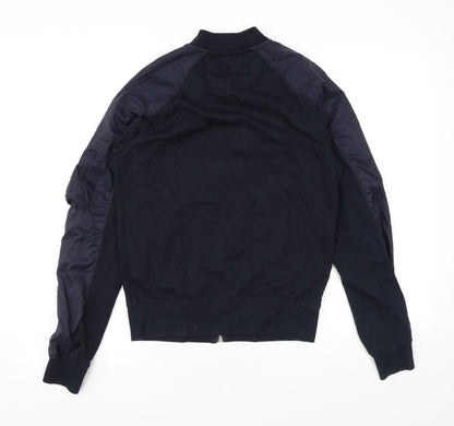 Zara Mens Black Bomber Jacket Jacket Size S Zip