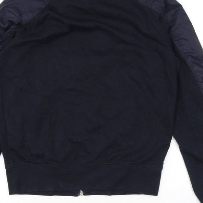 Zara Mens Black Bomber Jacket Jacket Size S Zip