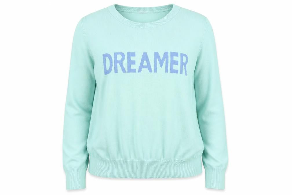 Red Herring Womens Green Round Neck Acrylic Pullover Jumper Size 18 - Dreamer