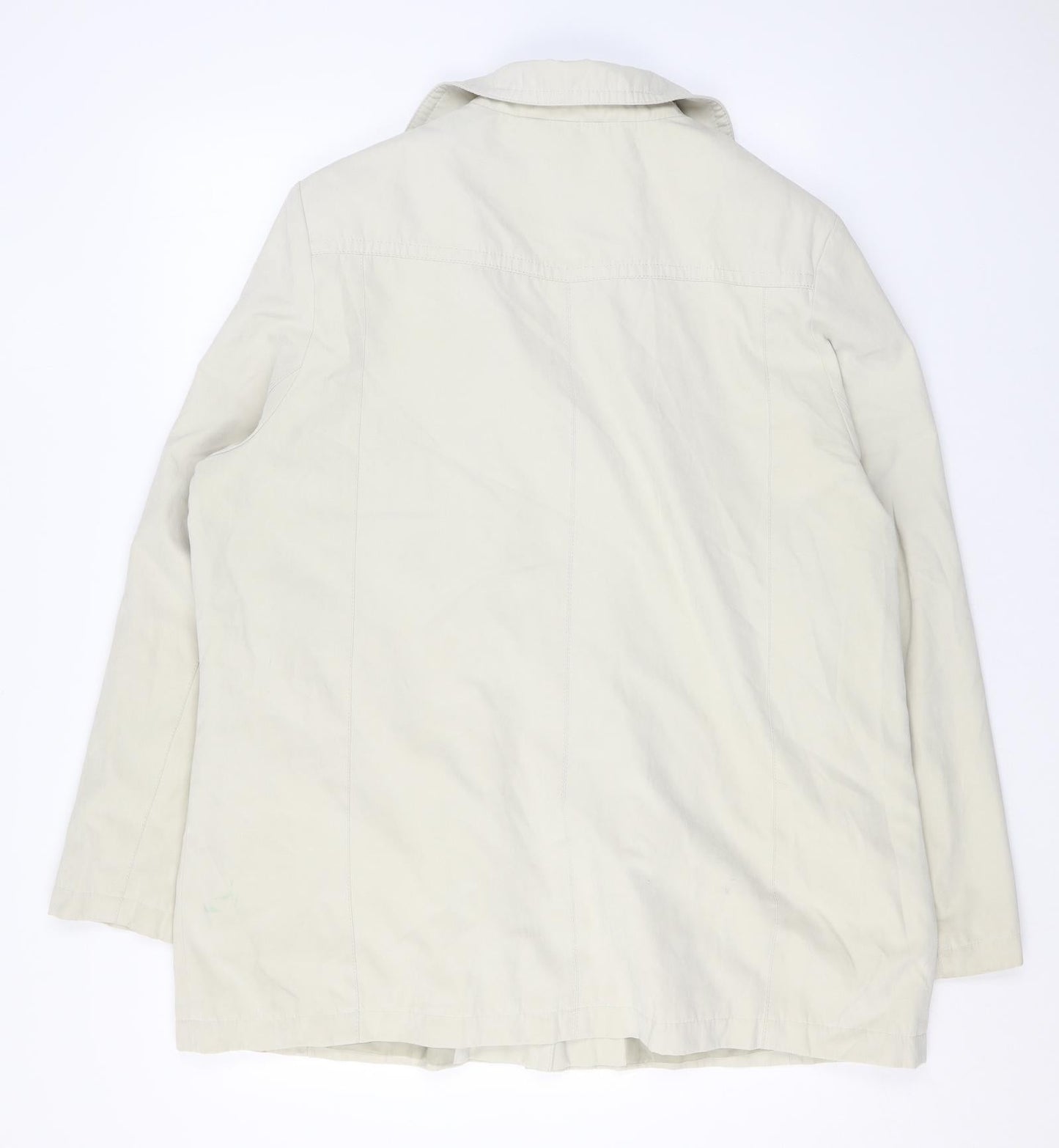 EWM Womens Beige Jacket Size 20 Button