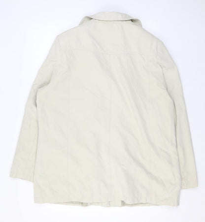 EWM Womens Beige Jacket Size 20 Button