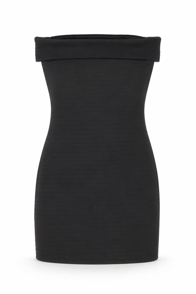 Mango Womens Black Polyester Mini Size M Off the Shoulder Pullover