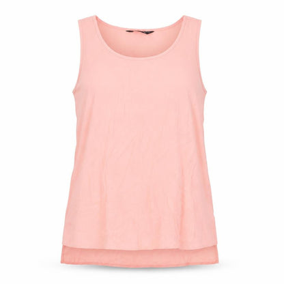 Dorothy Perkins Womens Pink Polyester Basic Tank Size 10 Scoop Neck - Split Hem