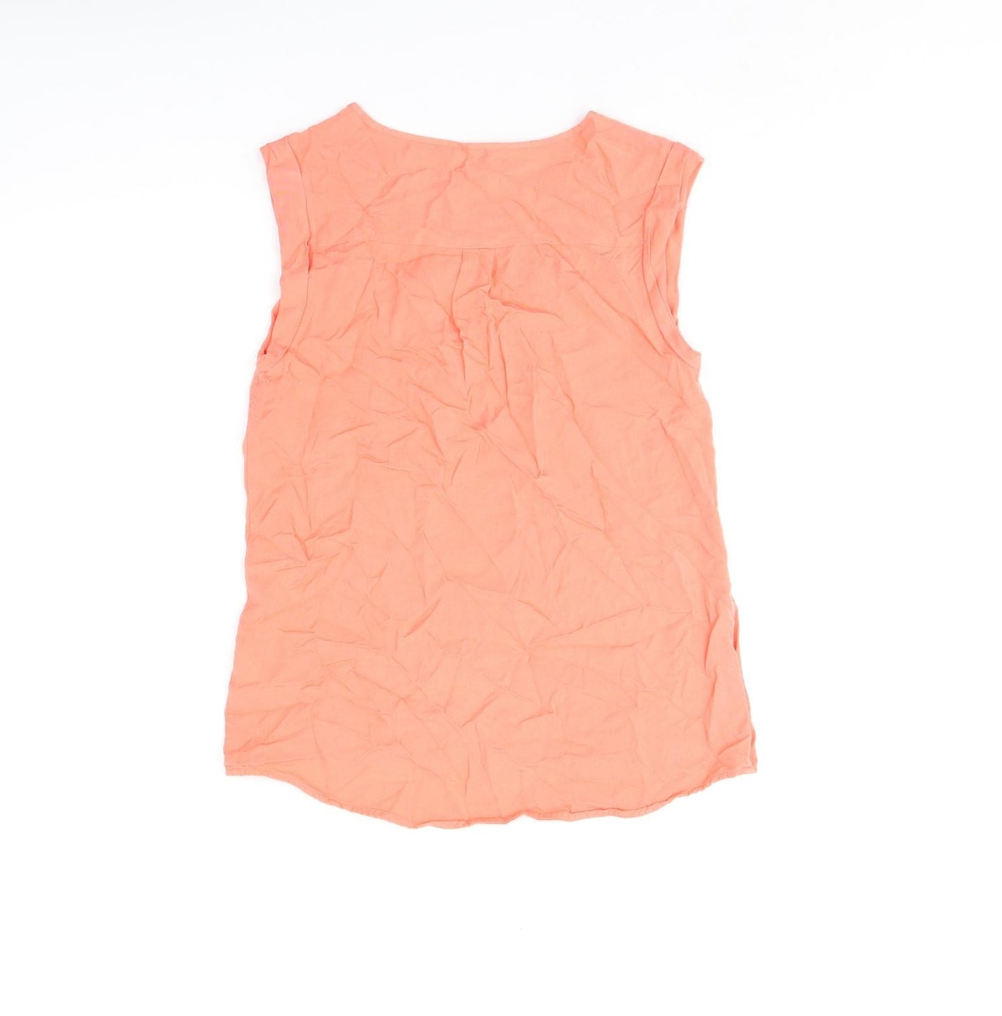 Oasis Womens Pink Viscose Basic Tank Size 8 Round Neck