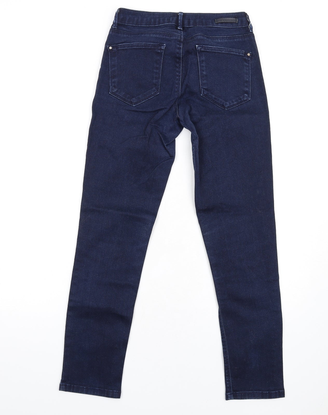 Blue 73 Womens Blue Cotton Skinny Jeans Size 10 L30 in Regular Zip