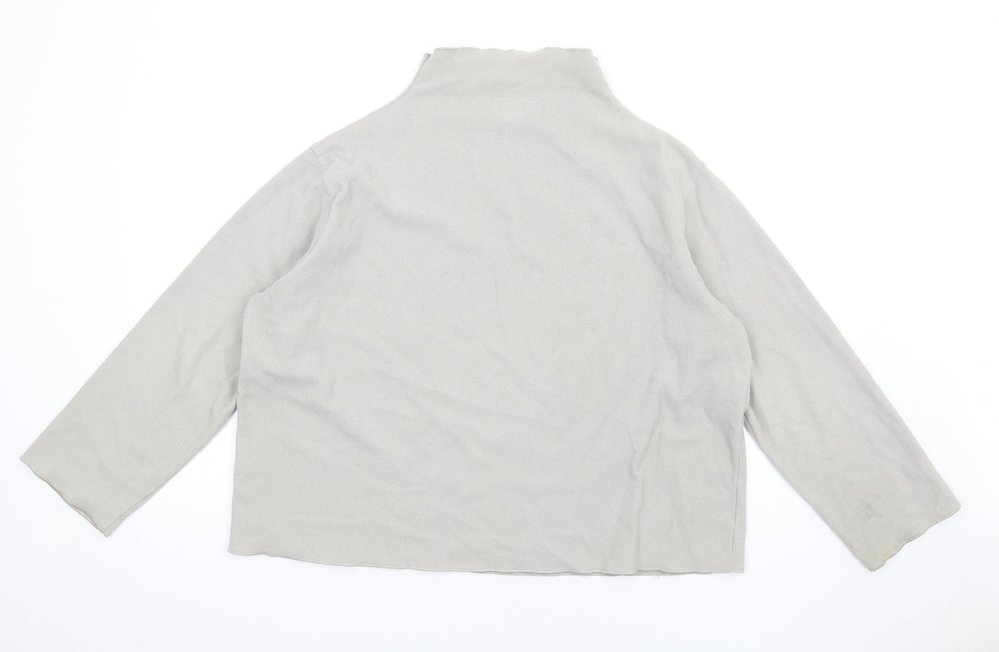 Monsoon Womens Grey Polyester Pullover Sweatshirt Size L Pullover