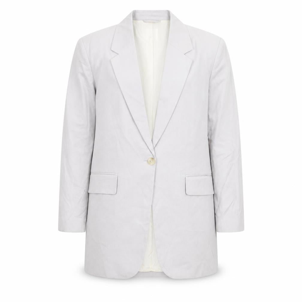 H&M Mens Grey Jacket Blazer Size M Button