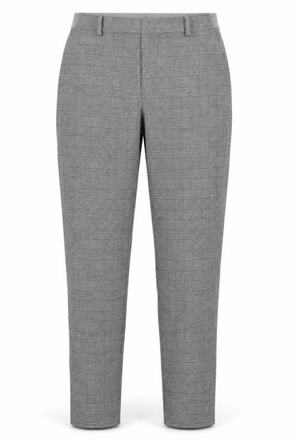 Uniqlo Womens Grey Plaid Polyester Dress Pants Trousers Size XS L28 in Regular
