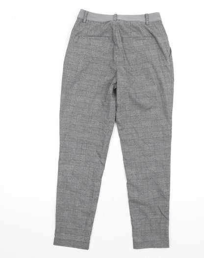 Uniqlo Womens Grey Plaid Polyester Dress Pants Trousers Size XS L28 in Regular