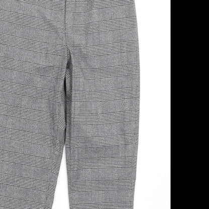 Uniqlo Womens Grey Plaid Polyester Dress Pants Trousers Size XS L28 in Regular