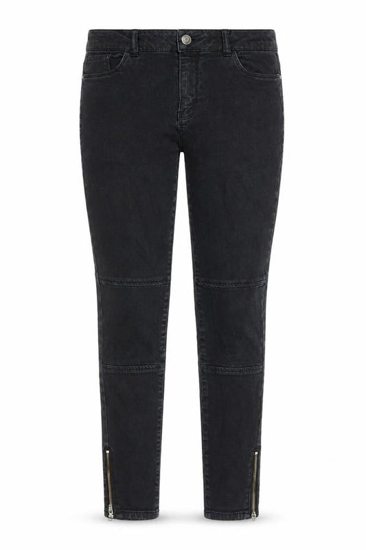 Vero Moda Womens Black Cotton Skinny Jeans Size 30 in L26 in Regular Zip - Zip Detail On Ankle