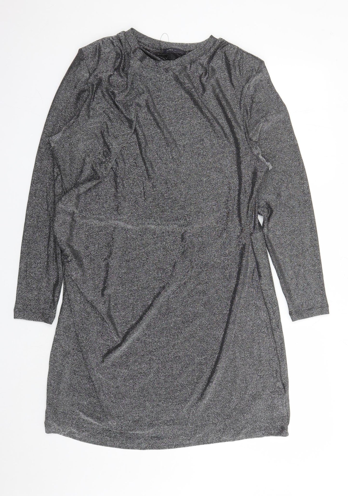 Marks and Spencer Womens Silver Polyamide A-Line Size 20 Round Neck Pullover
