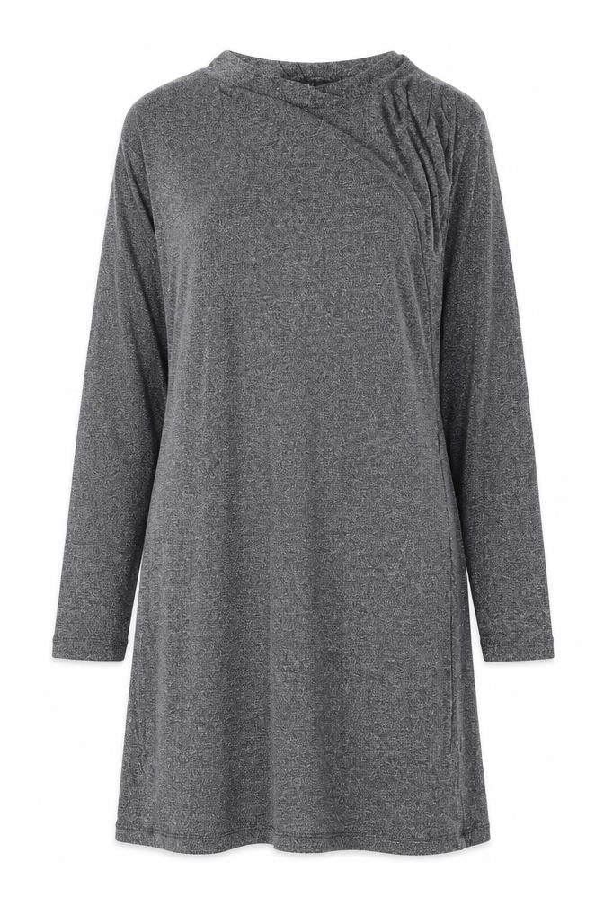 Marks & Spencer Womens Silver Polyamide A-Line Size 18 Round Neck Pullover - Shoulder Pads