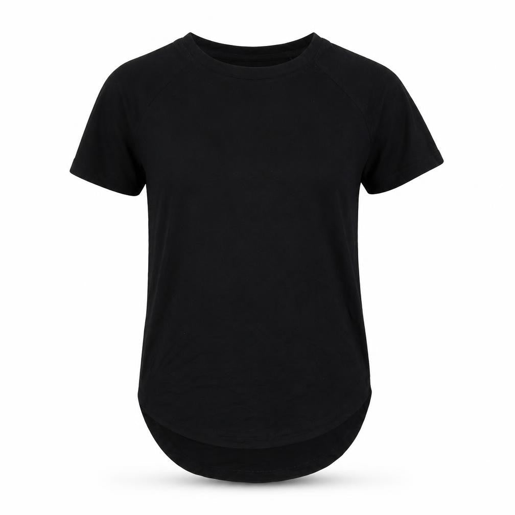 ESPRIT Womens Black Polyester Pullover T-Shirt Size XS Round Neck Pullover
