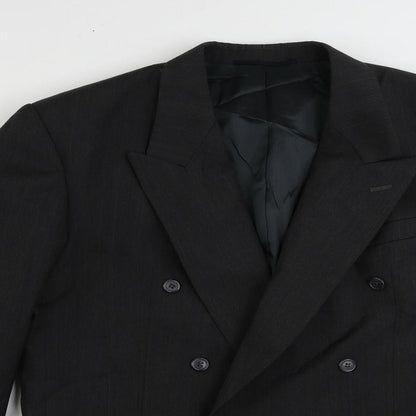 Horne Mens Black Polyester Jacket Suit Jacket Size 42 Regular