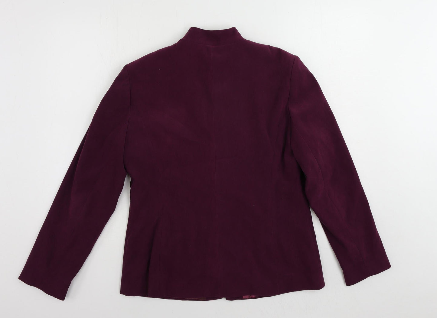 C.M.D. Womens Purple Jacket Size 12 Zip